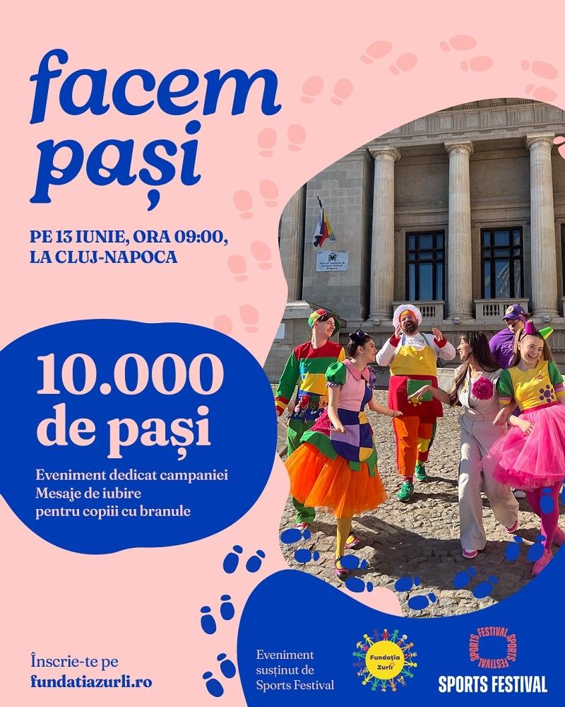 Gasca Zurli te invita sa faci 10.000 de pasi alaturi de personajele tale preferate la Sports Festival